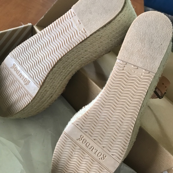 Soludos Minorca platform wedge espadrille sandals 9.5 - Picture 4 of 6
